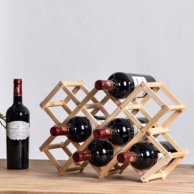 Home Bar And Cabinet - Scaffali per vino impilabili 3, 5,