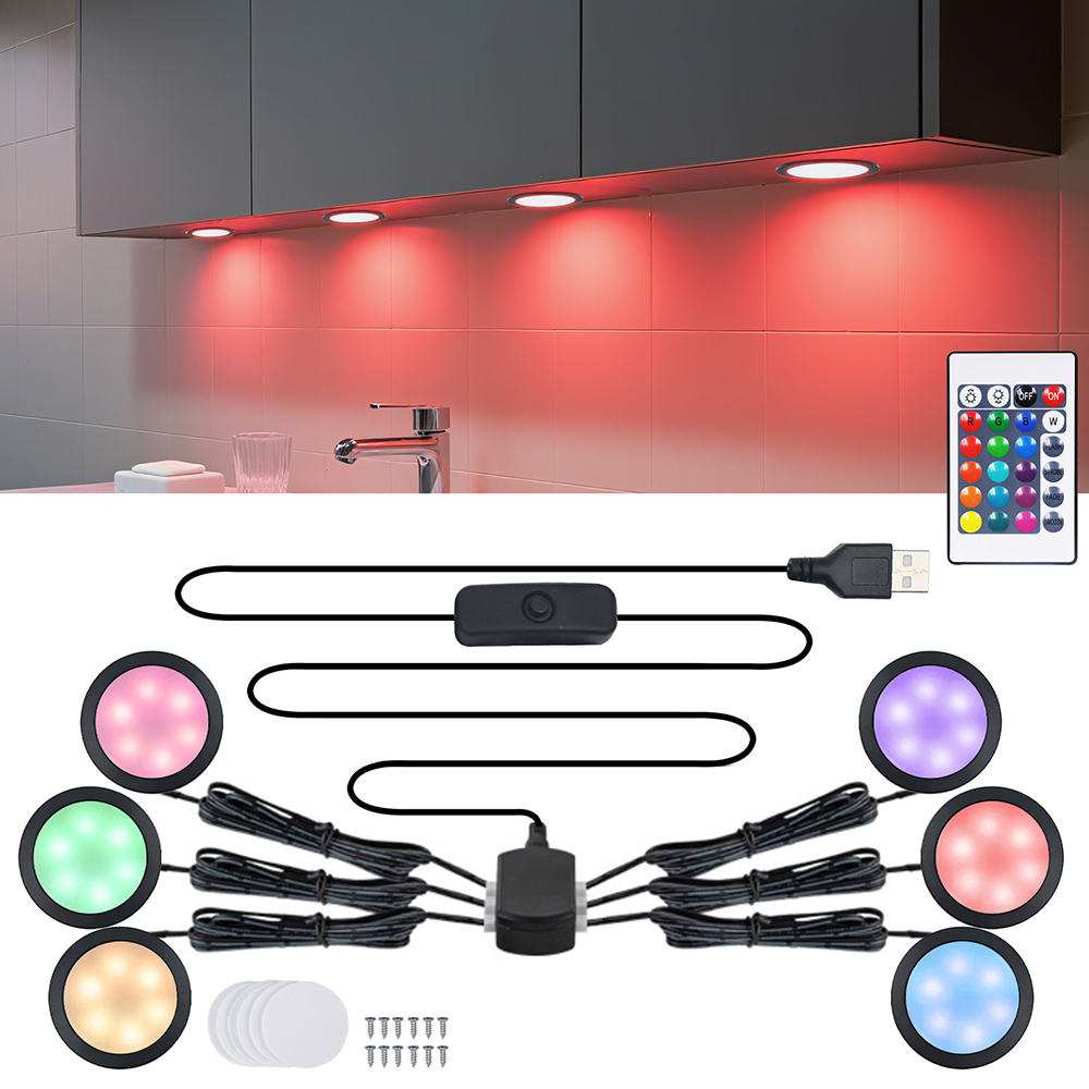1/2/4/6 Lampada RGB LED sotto  - Home Bar And Cabinet recensione e prezzo